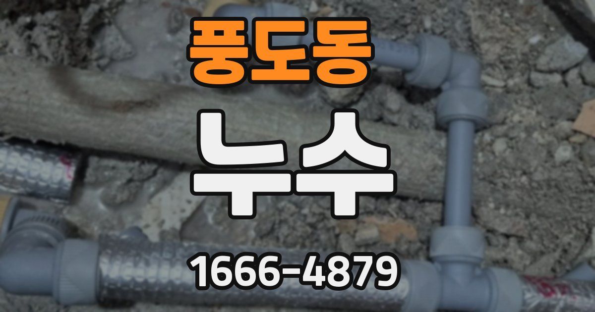 풍도동 누수