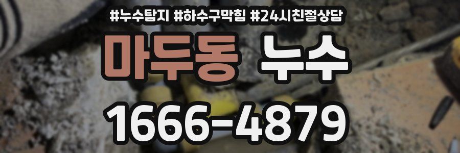 마두동 누수