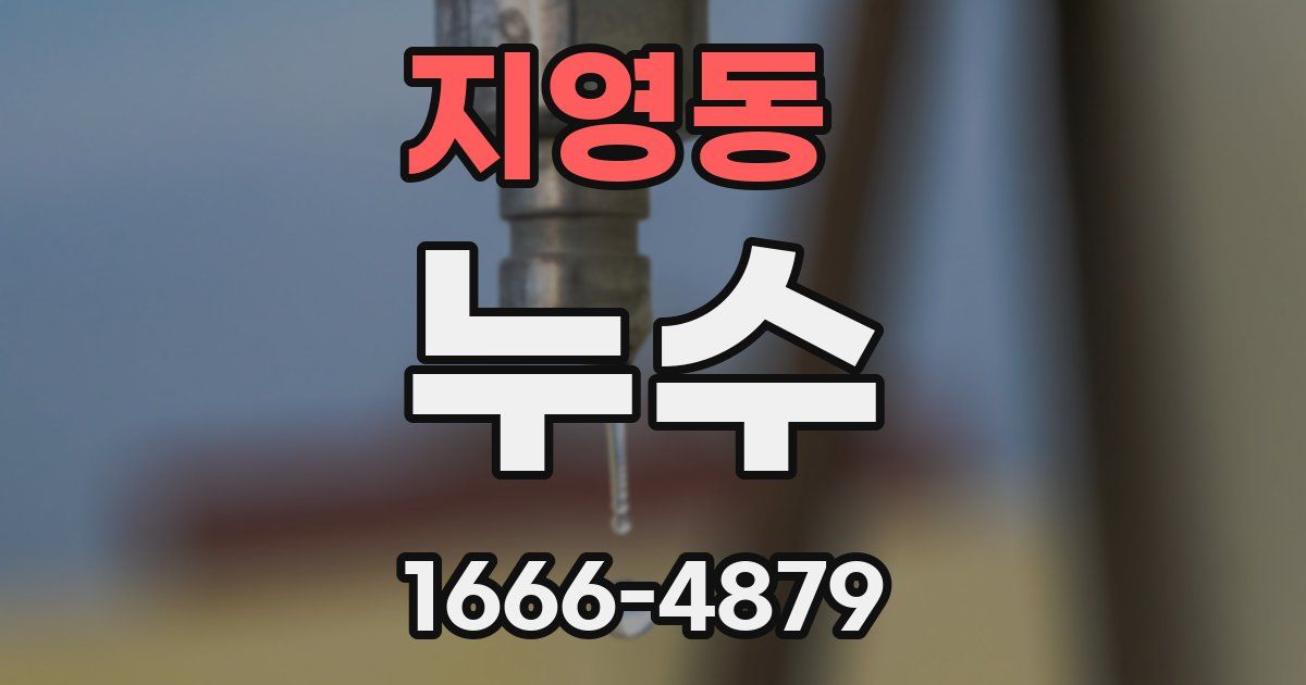 지영동 누수