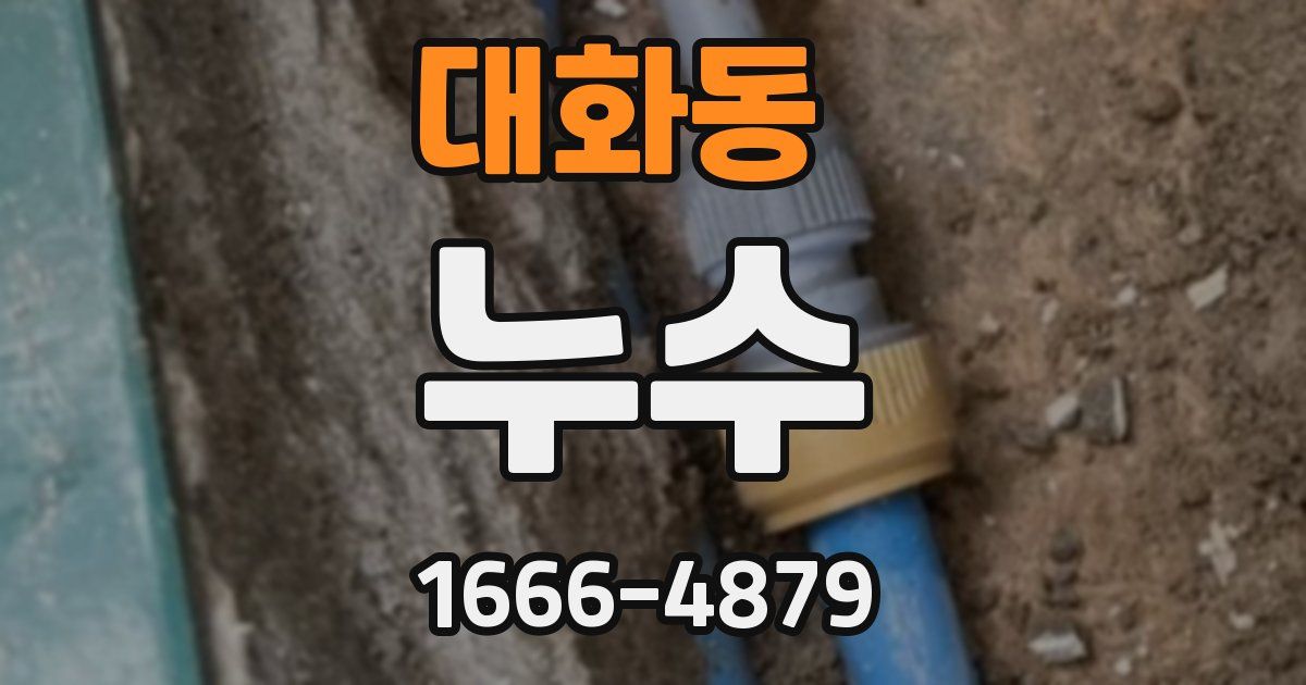 대화동 누수