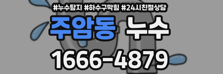 주암동 누수