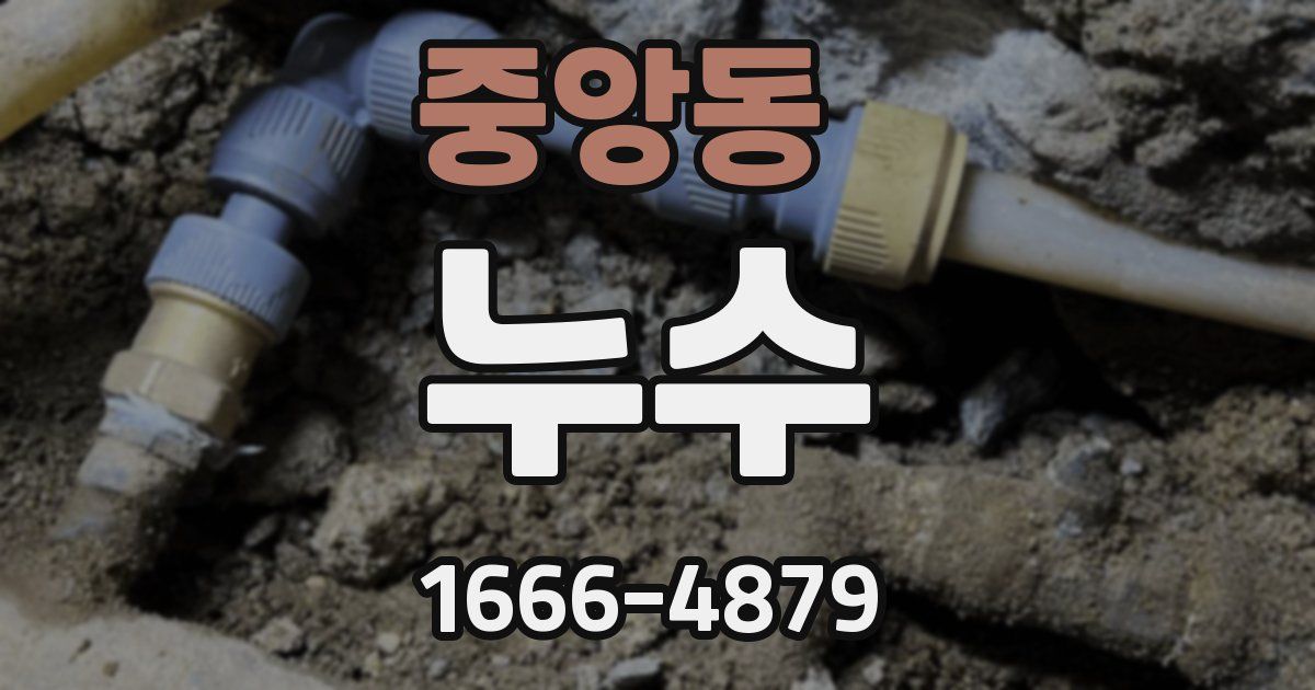 중앙동 누수