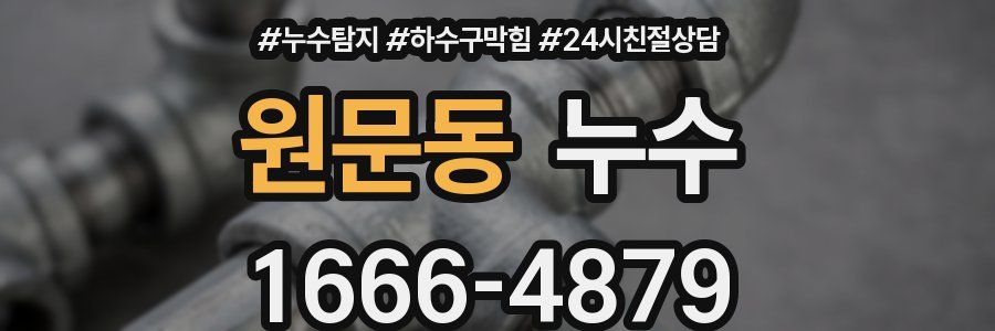 원문동 누수