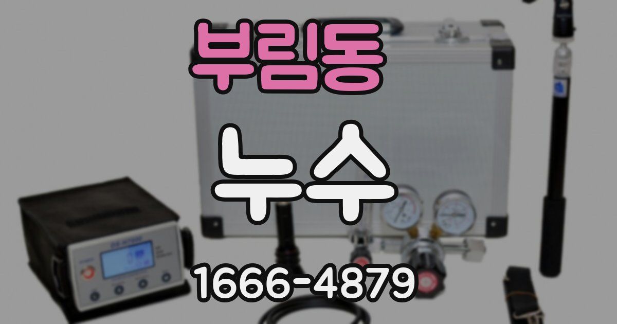 부림동 누수
