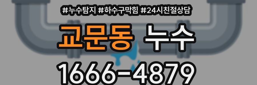 교문동 누수