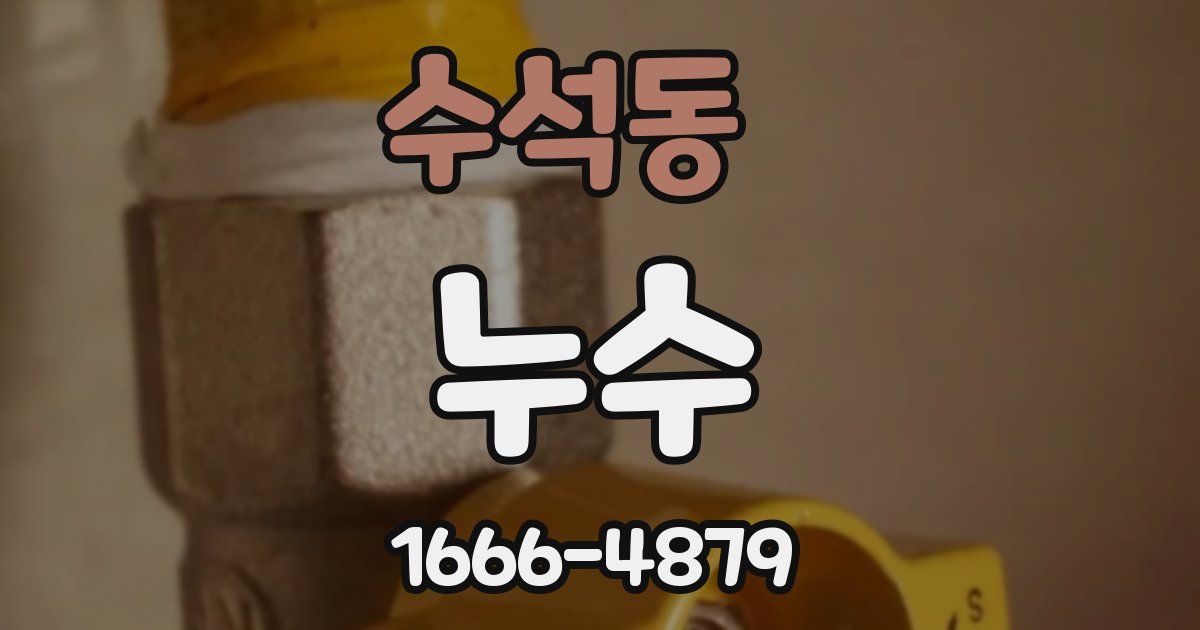 수석동 누수