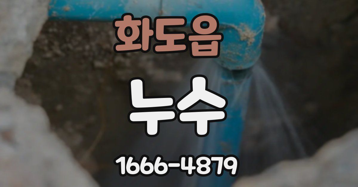 화도읍 누수