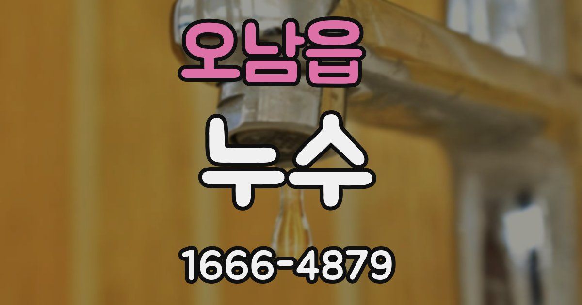 오남읍 누수