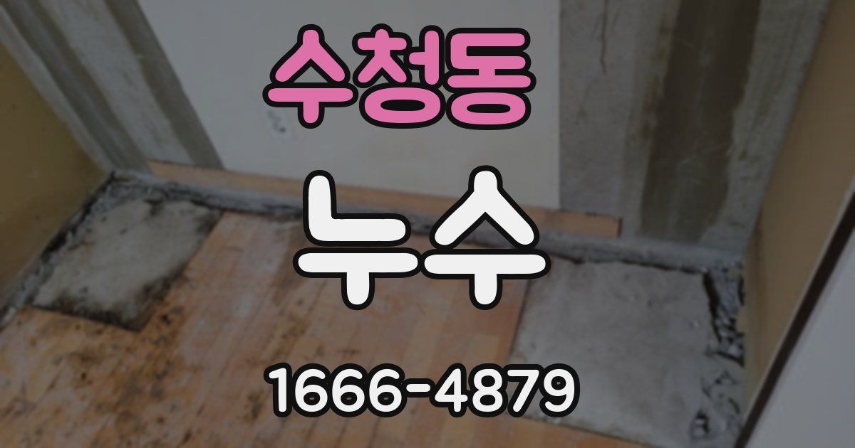 수청동 누수