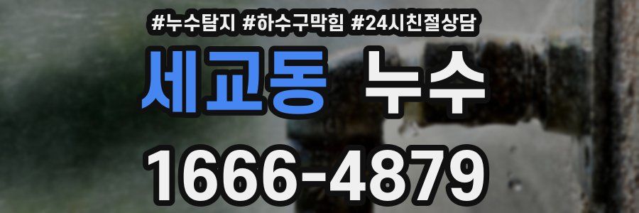 세교동 누수