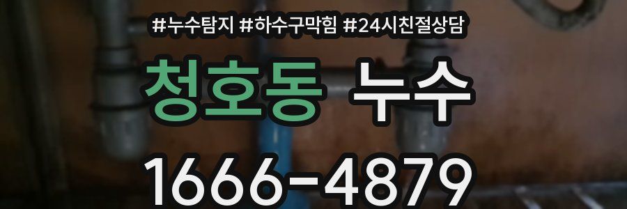 청호동 누수