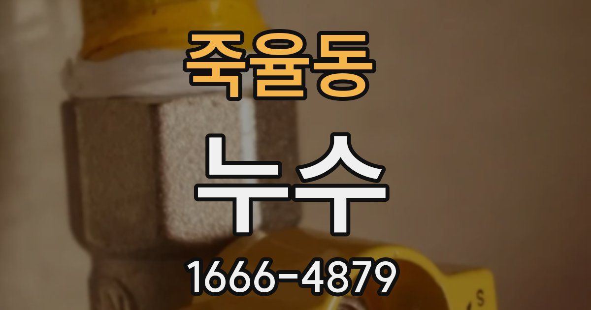 죽율동 누수