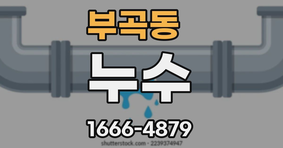 부곡동 누수
