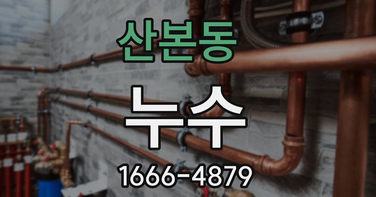 산본동 누수