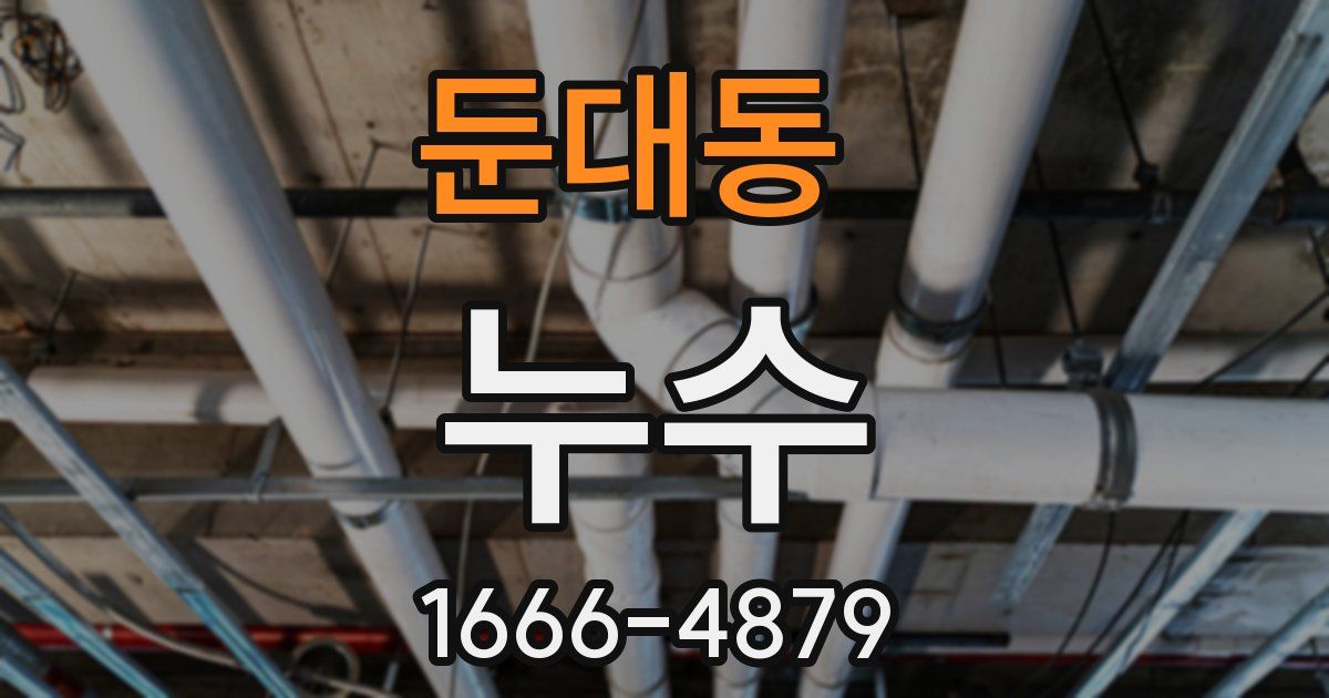 둔대동 누수