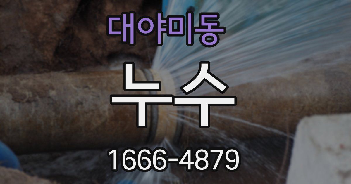 대야미동 누수
