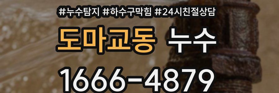 도마교동 누수
