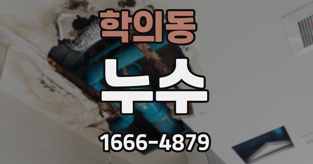 학의동 누수