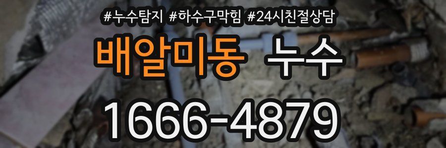 배알미동 누수
