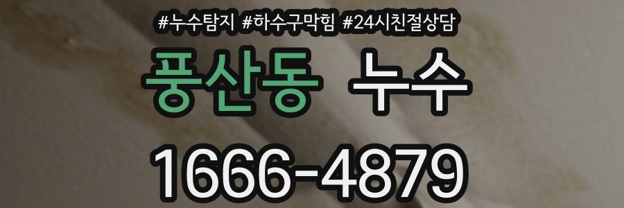 풍산동 누수