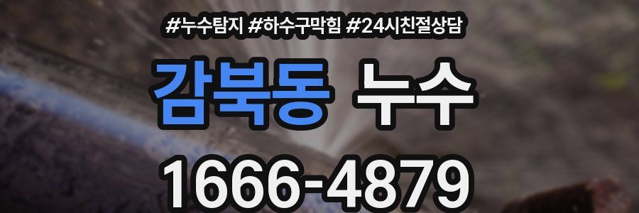 감북동 누수