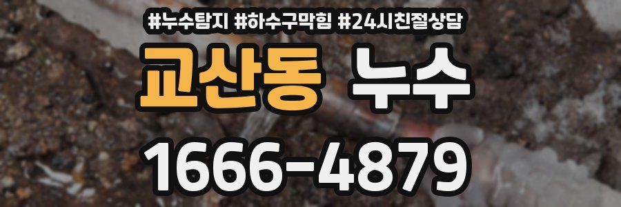 교산동 누수