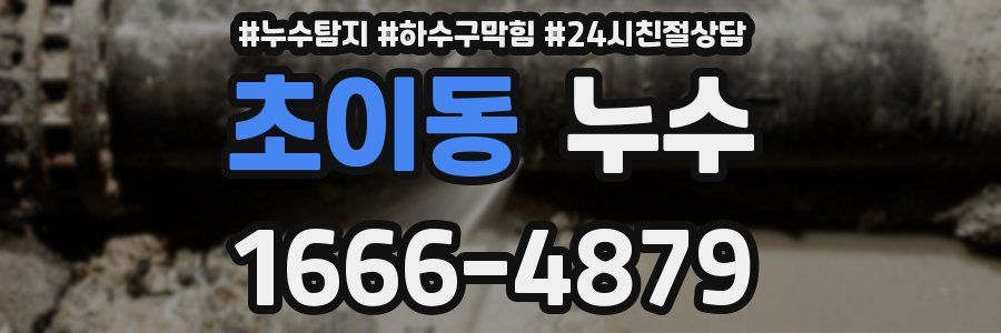 초이동 누수