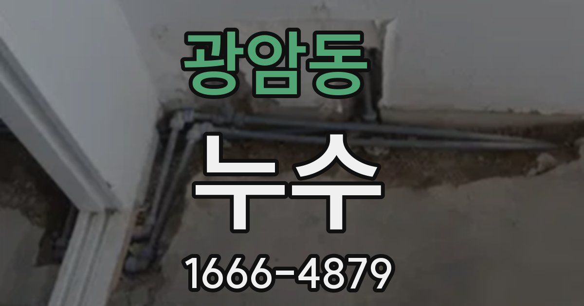 광암동 누수