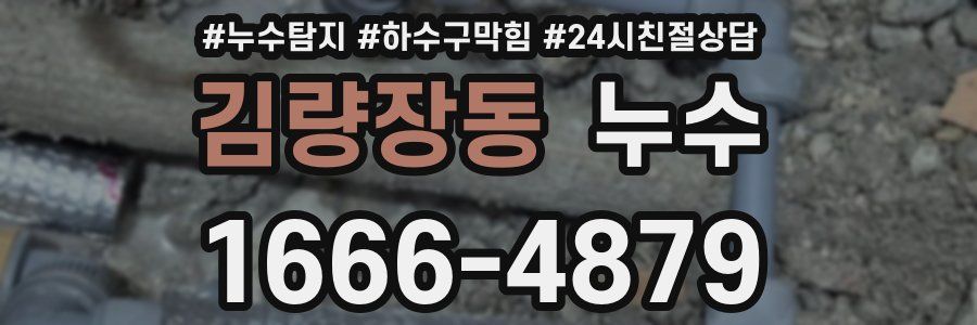 김량장동 누수