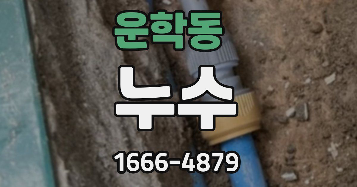 운학동 누수