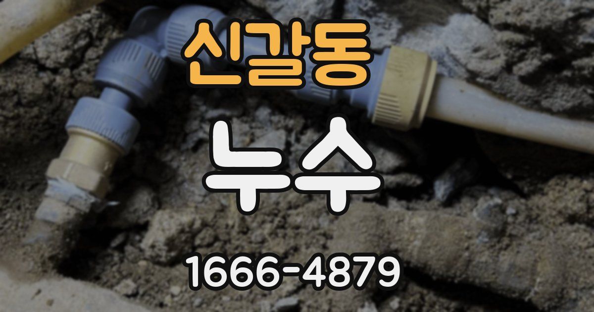 신갈동 누수