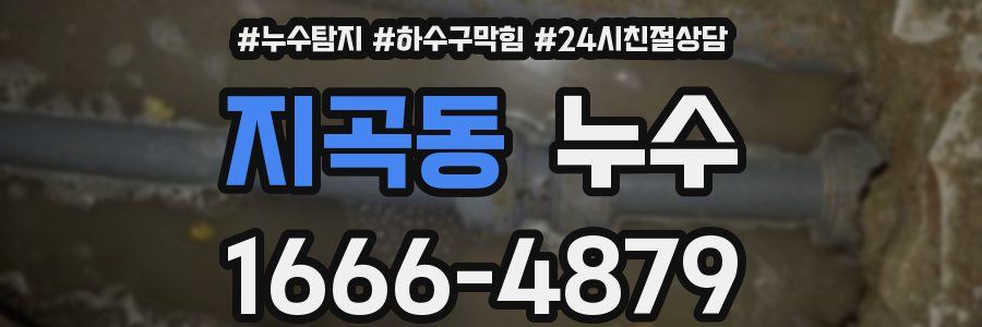 지곡동 누수