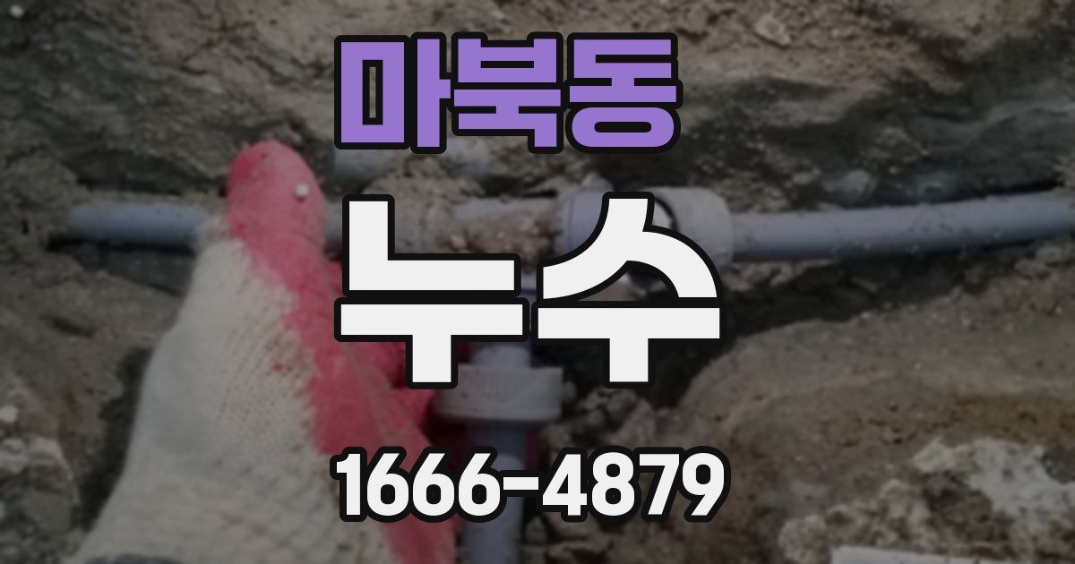 마북동 누수