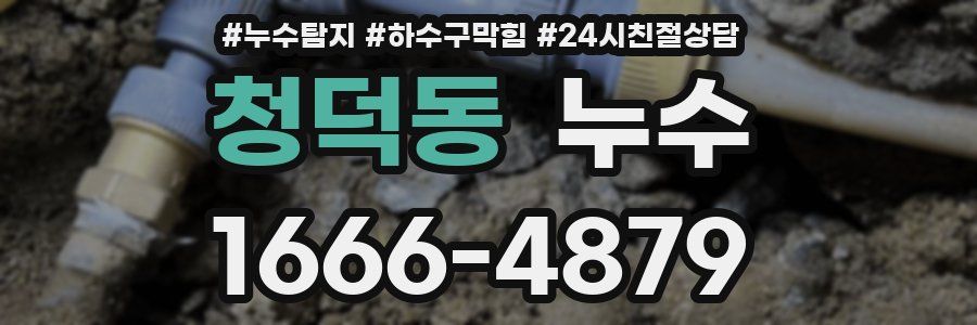 청덕동 누수