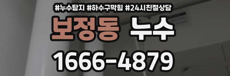보정동 누수