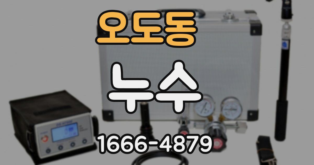 오도동 누수