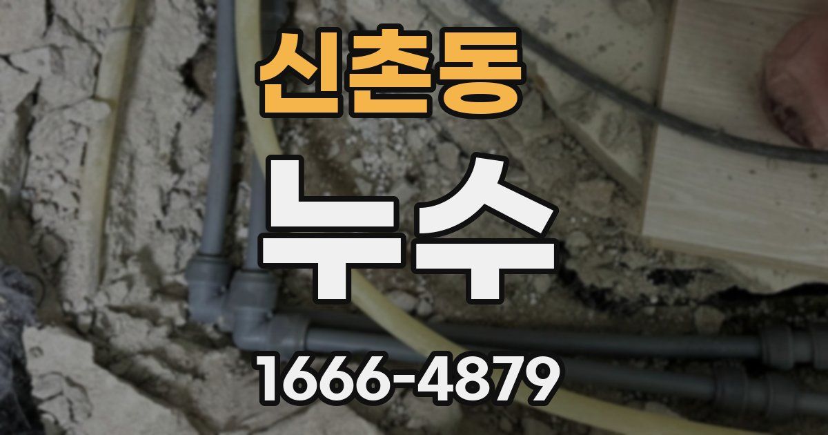 신촌동 누수