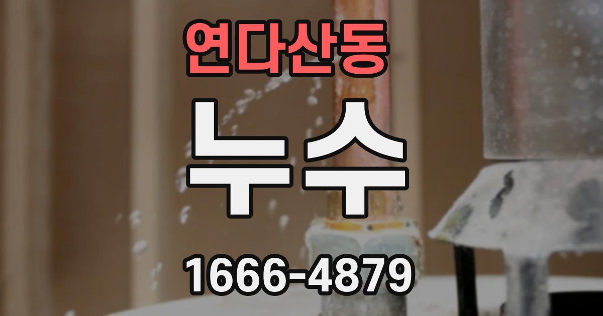 연다산동 누수