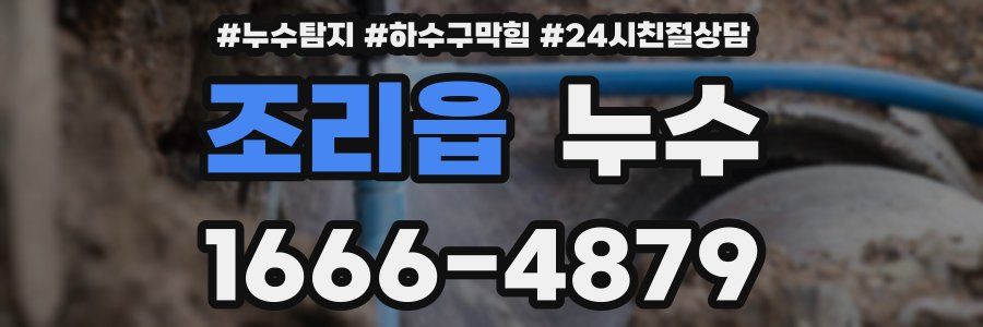 조리읍 누수