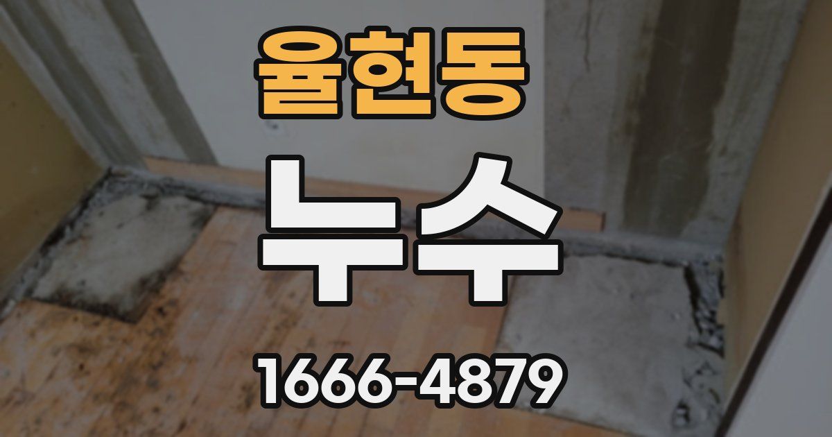 율현동 누수