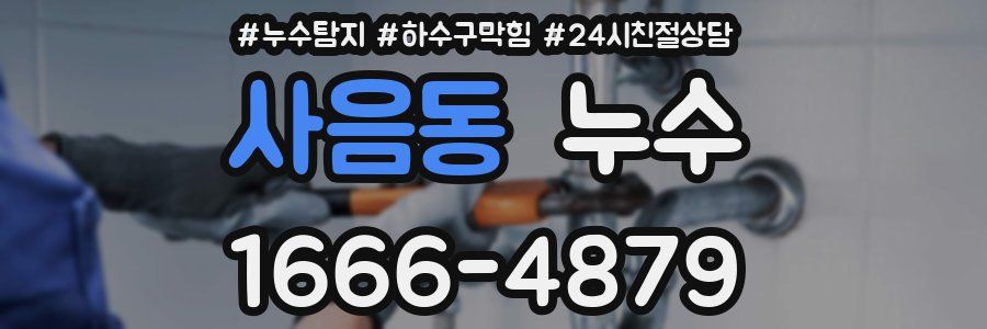 사음동 누수