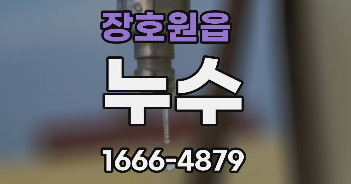 장호원읍 누수