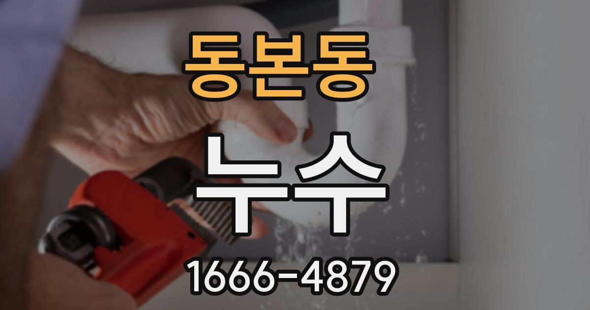 동본동 누수