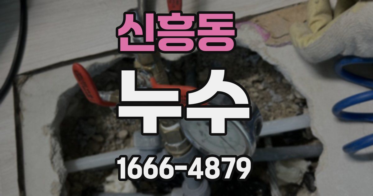 신흥동 누수
