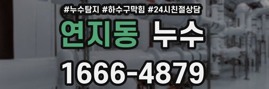 연지동 누수