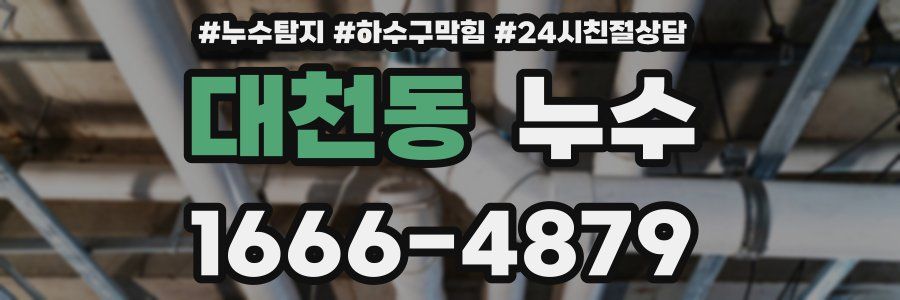 대천동 누수