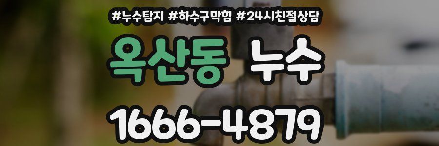 옥산동 누수
