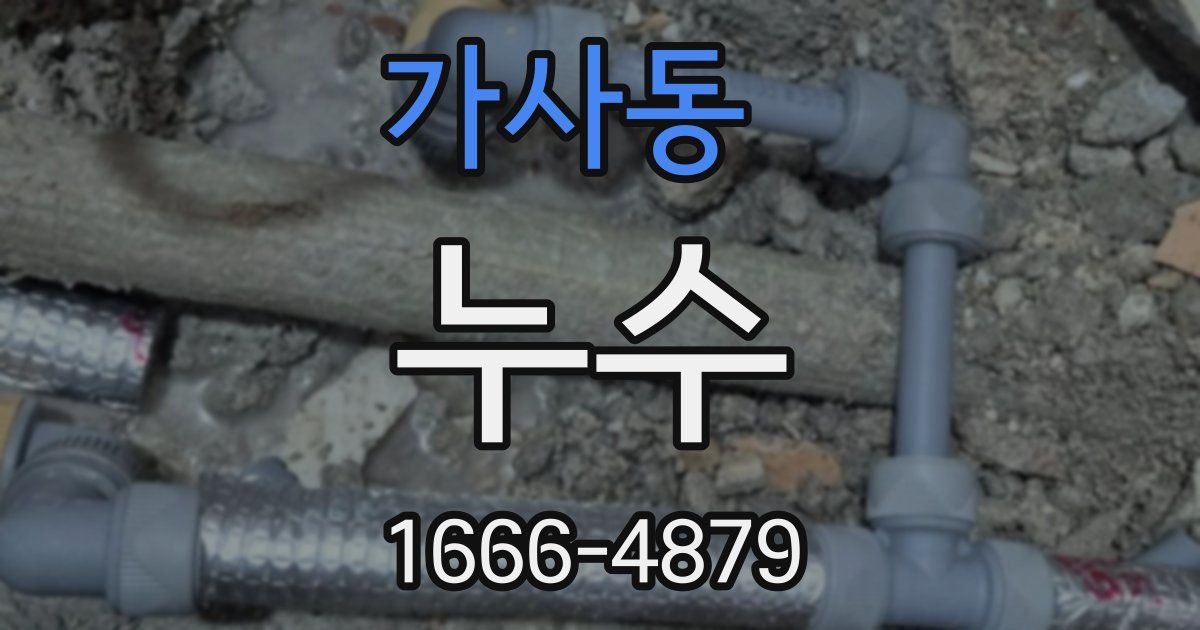 가사동 누수