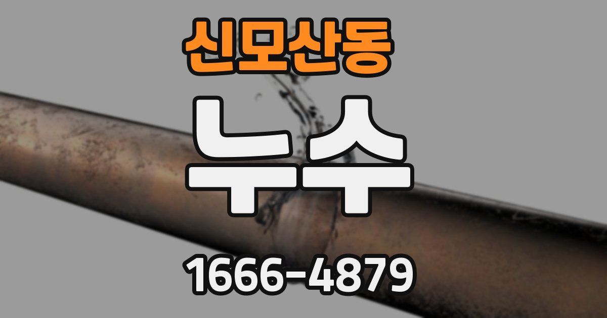 신모산동 누수