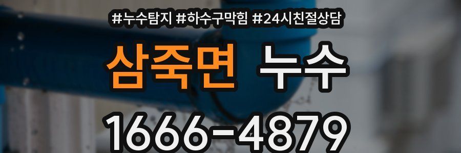 삼죽면 누수